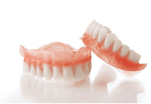 set of complete dentures
