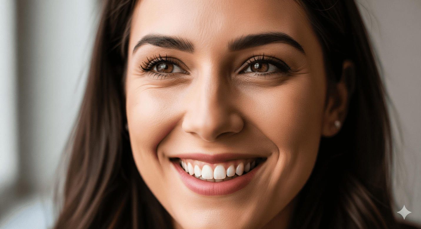 dental patient showing teeth